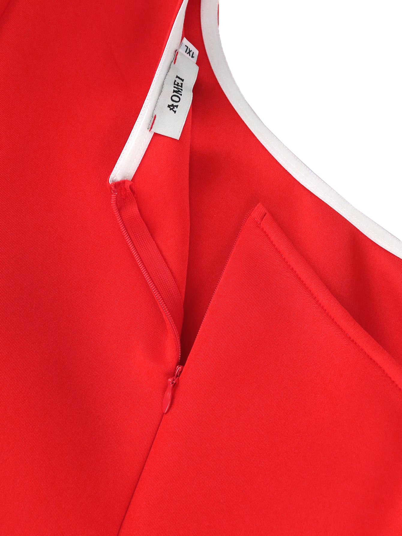 Style Slash Shoulder One-Sleeve Ruffle Party Cocktail Dress 11