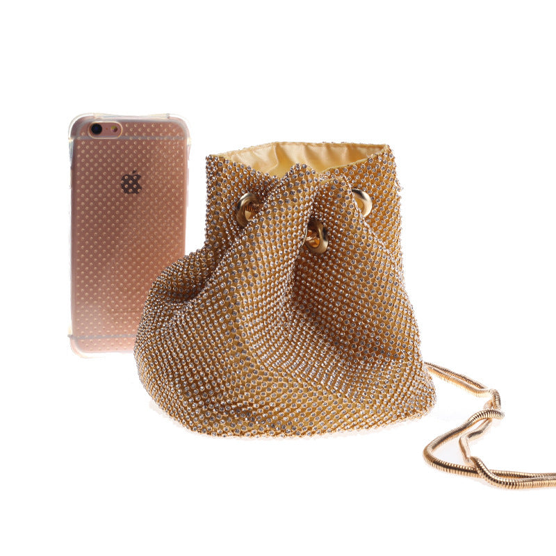 Diamond Bucket Shoulder Multi-Function Portable Evening Bag 18