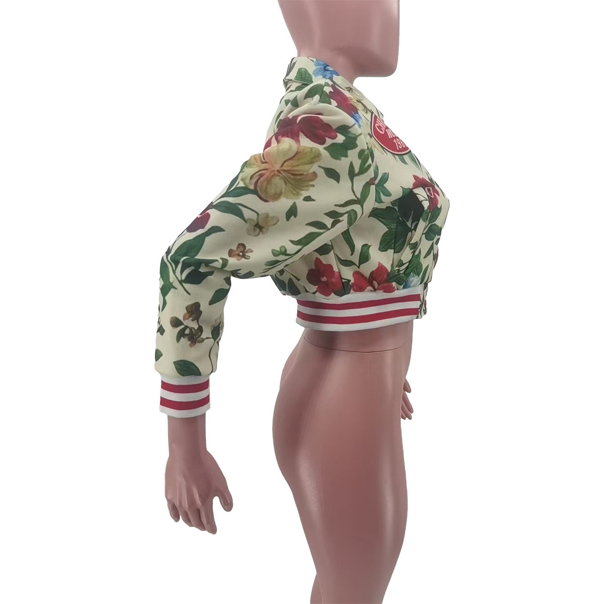 Women Casual printed baseball jacket 9