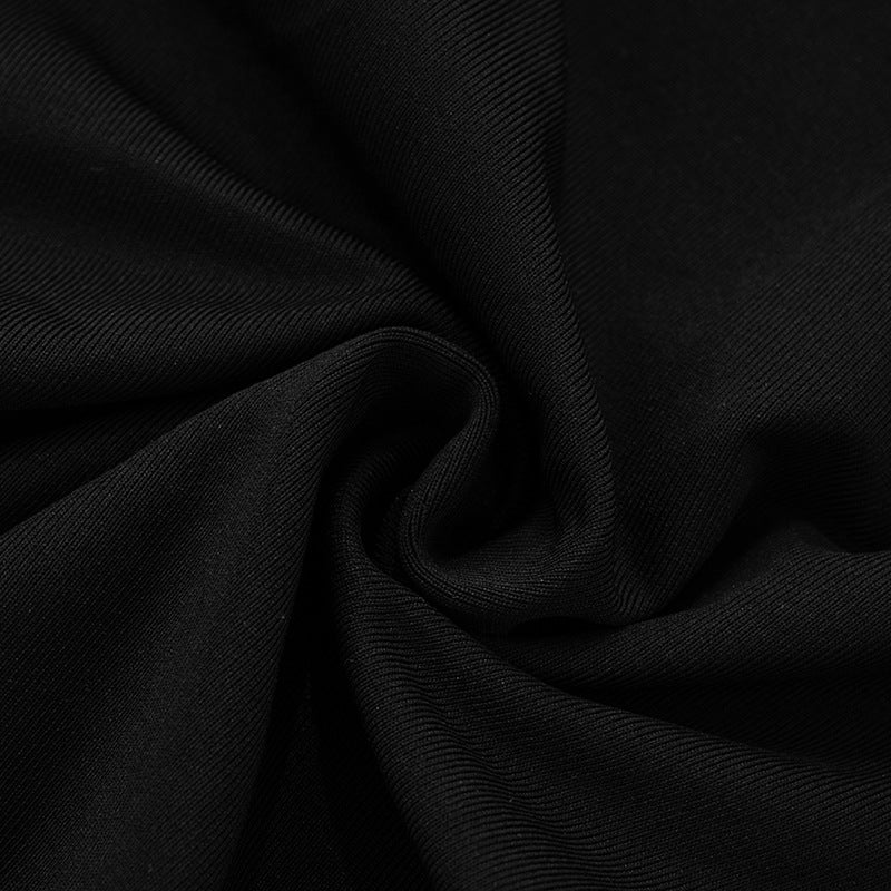 Women's Spring and Summer Ruffled V Waist Solid Color Elastic 7-point Casual Pants 45