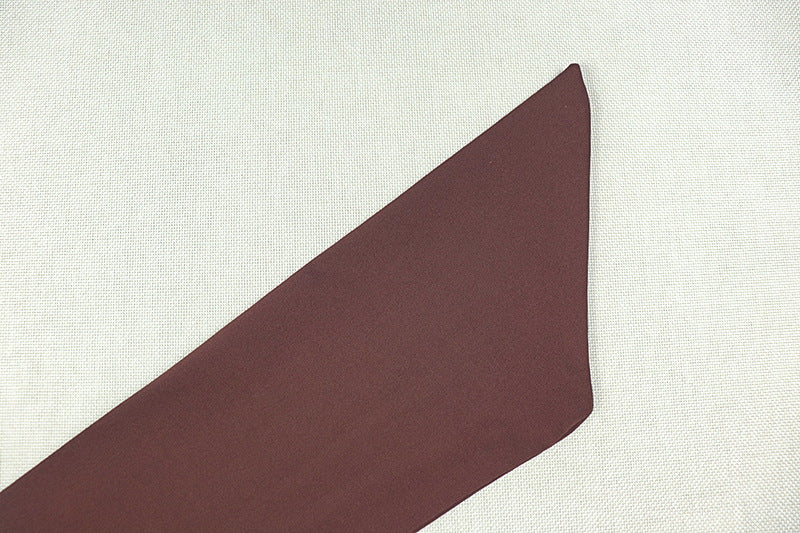 Fashion One-Shoulder Solid Pants Set Slash Shoulder Lace-Up Top Tight Fitting Pants Two-Piece Set 18