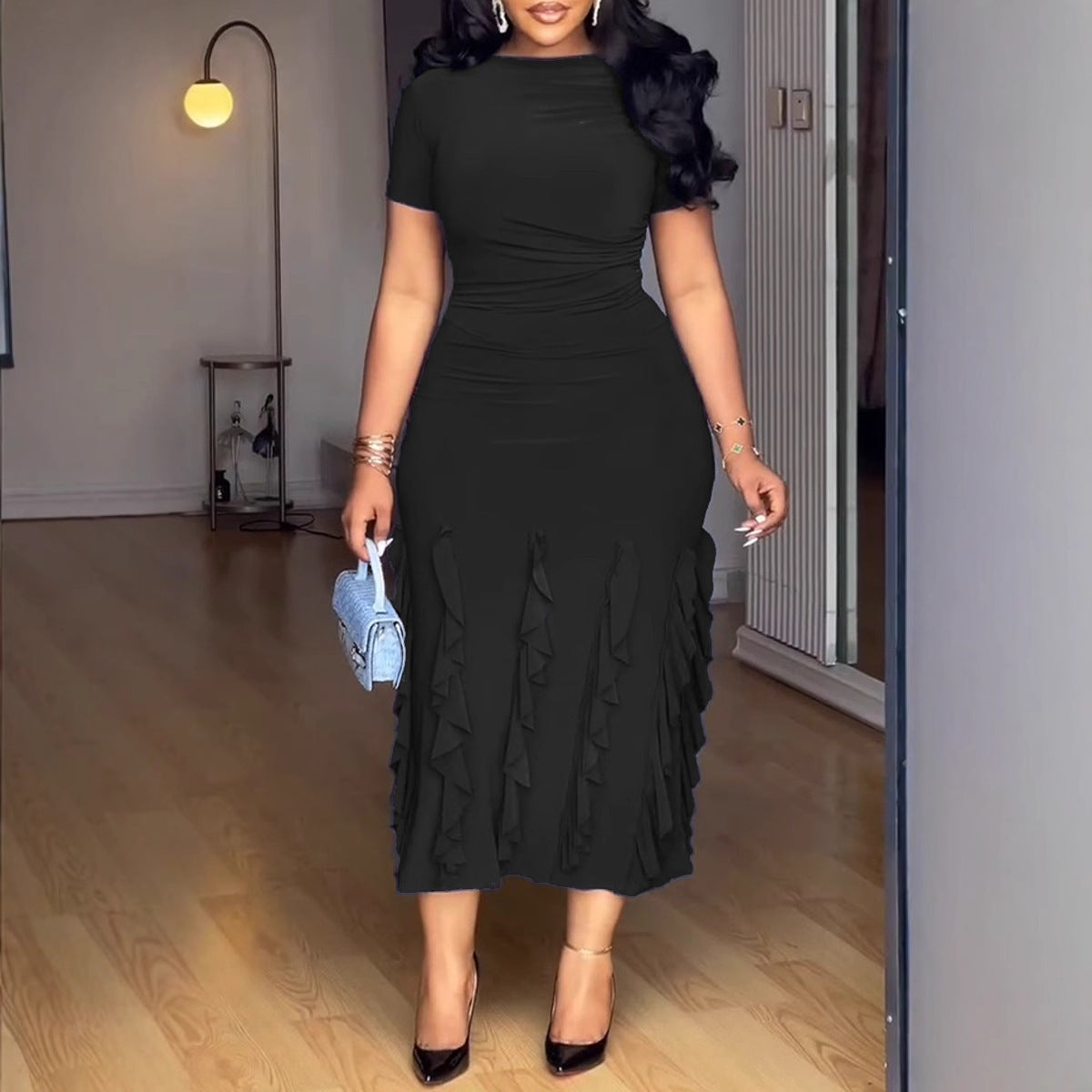 Women sexy elegant lace Maxi Dress