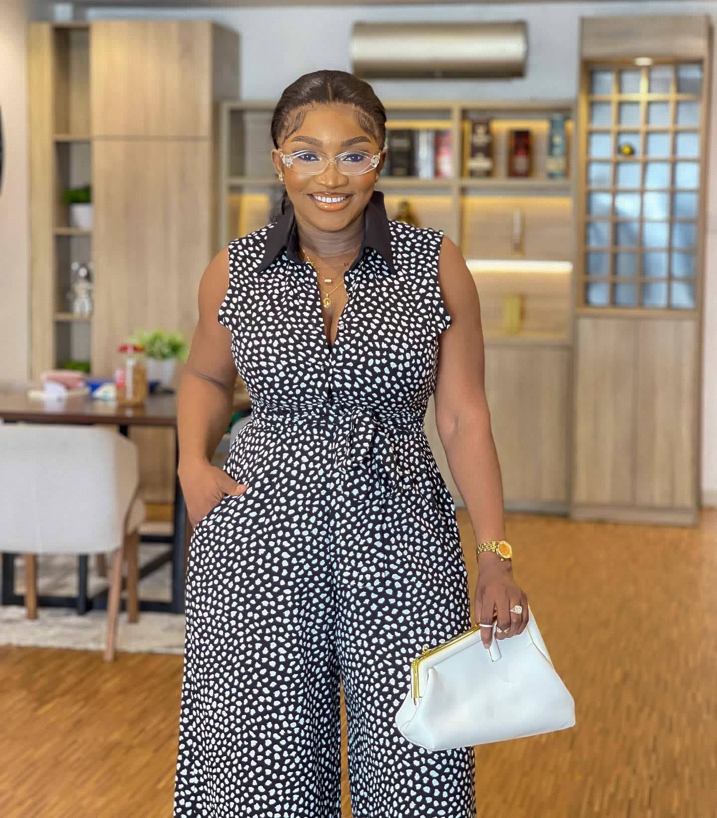 Floral Long Plus Size Jumpsuit with Pockets 5