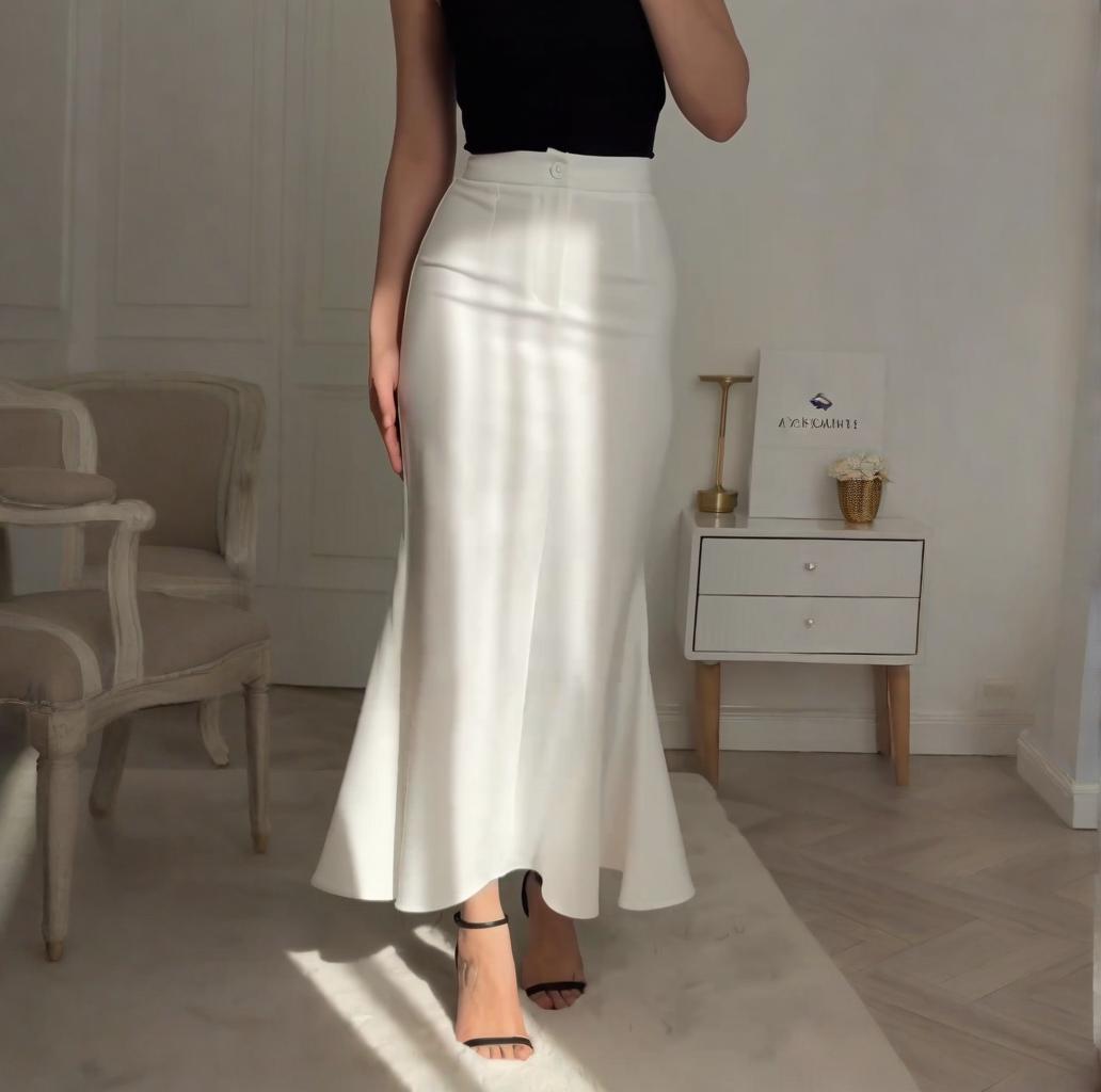 Women summer irregular fishtail skirt 3