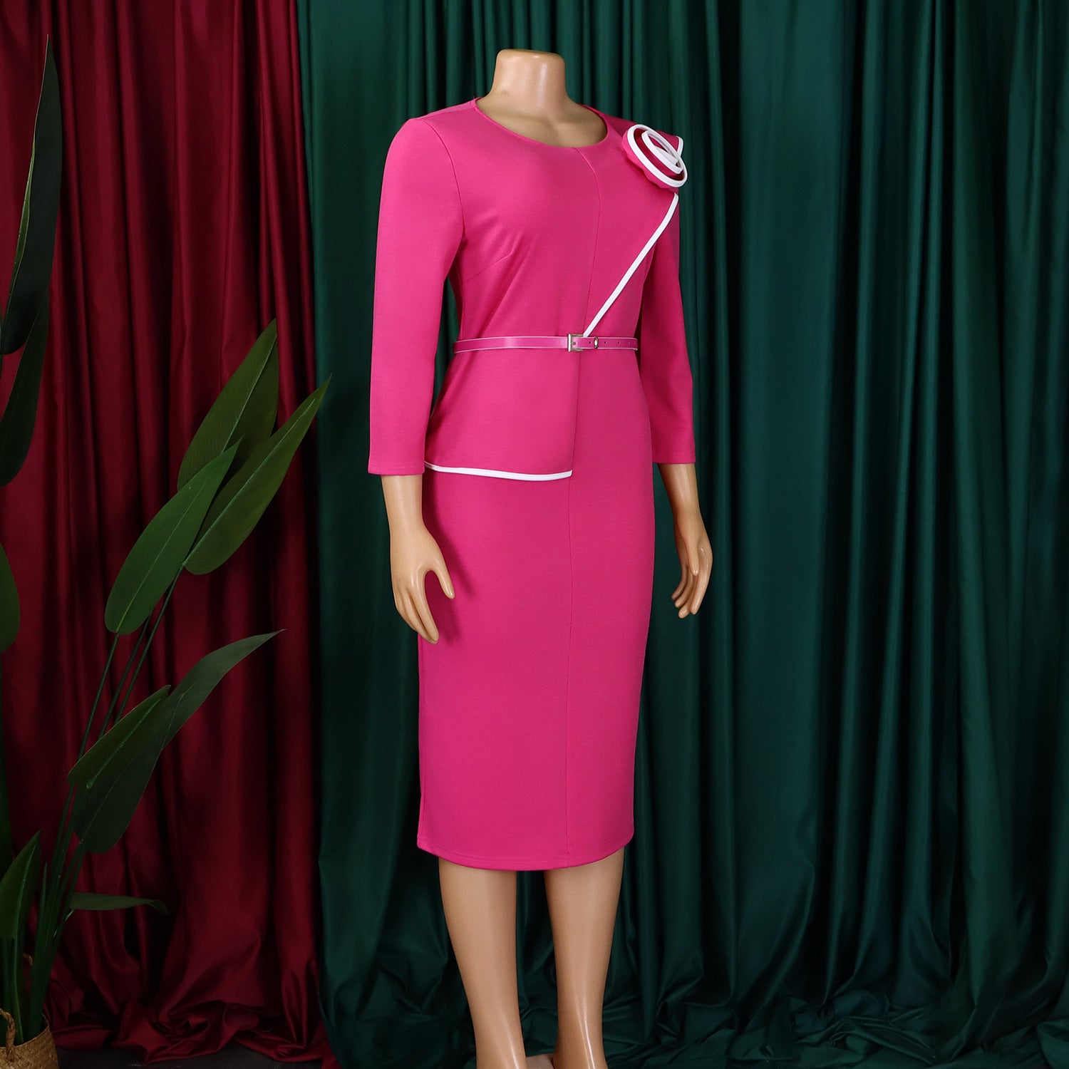 African Elegance Career Bodycon Dress 33