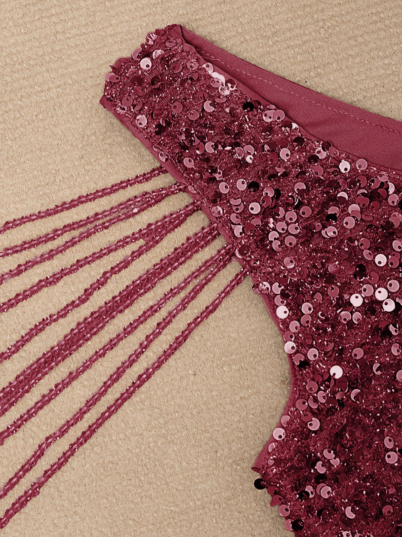 Plus Size Women's Sequin Sleeveless Slit Party Dress Solid Color Chic Long Evening Gown 17