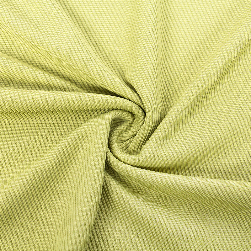 Women Summer Solid Sleeveless Round Neck Slit Bodycon Dress 17