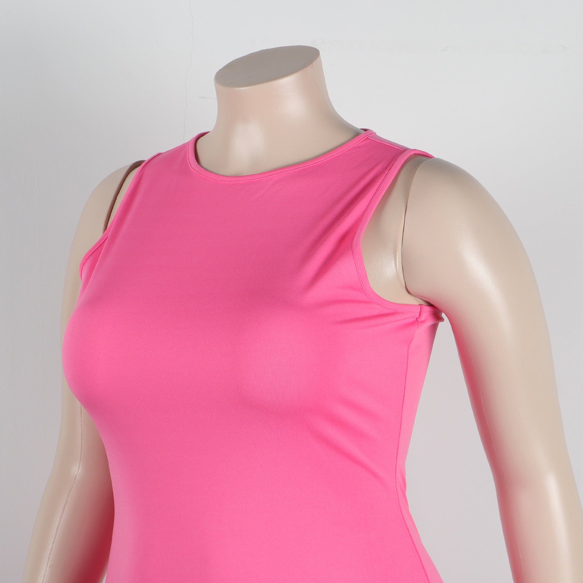 Women Casual Solid Sleeveless Feather Bodycon Dress 25