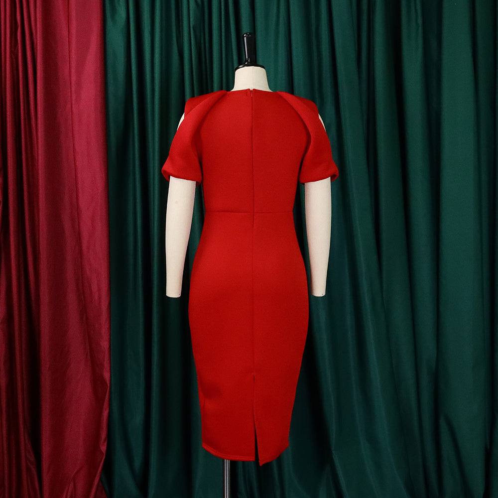 Women's Summer Plus Size Women's Bodycon Office Chic Dress 16