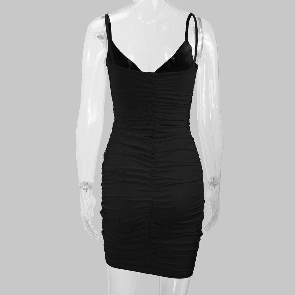 Women's Clothes Sexy Summer Style Straps V-Neck Bodycon Dress 42