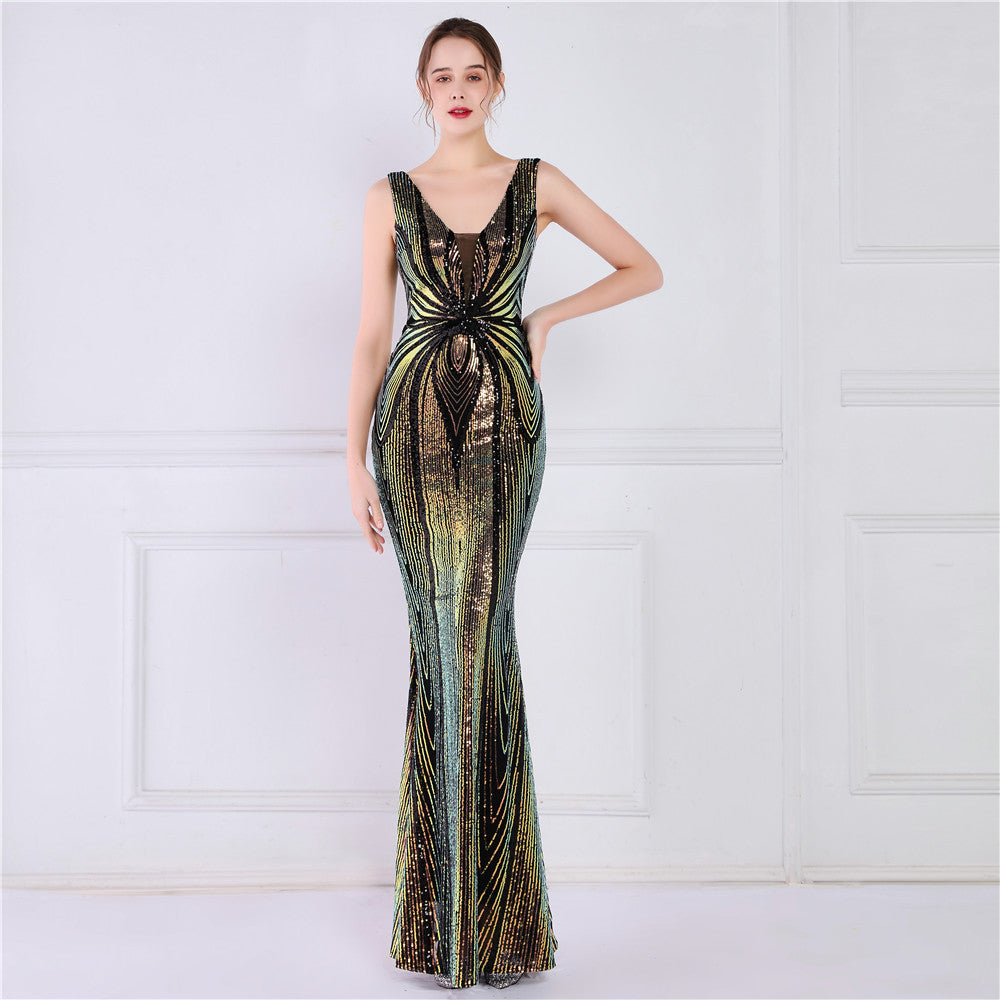 sequins plus Plus Size Formal Party Evening Dress 5