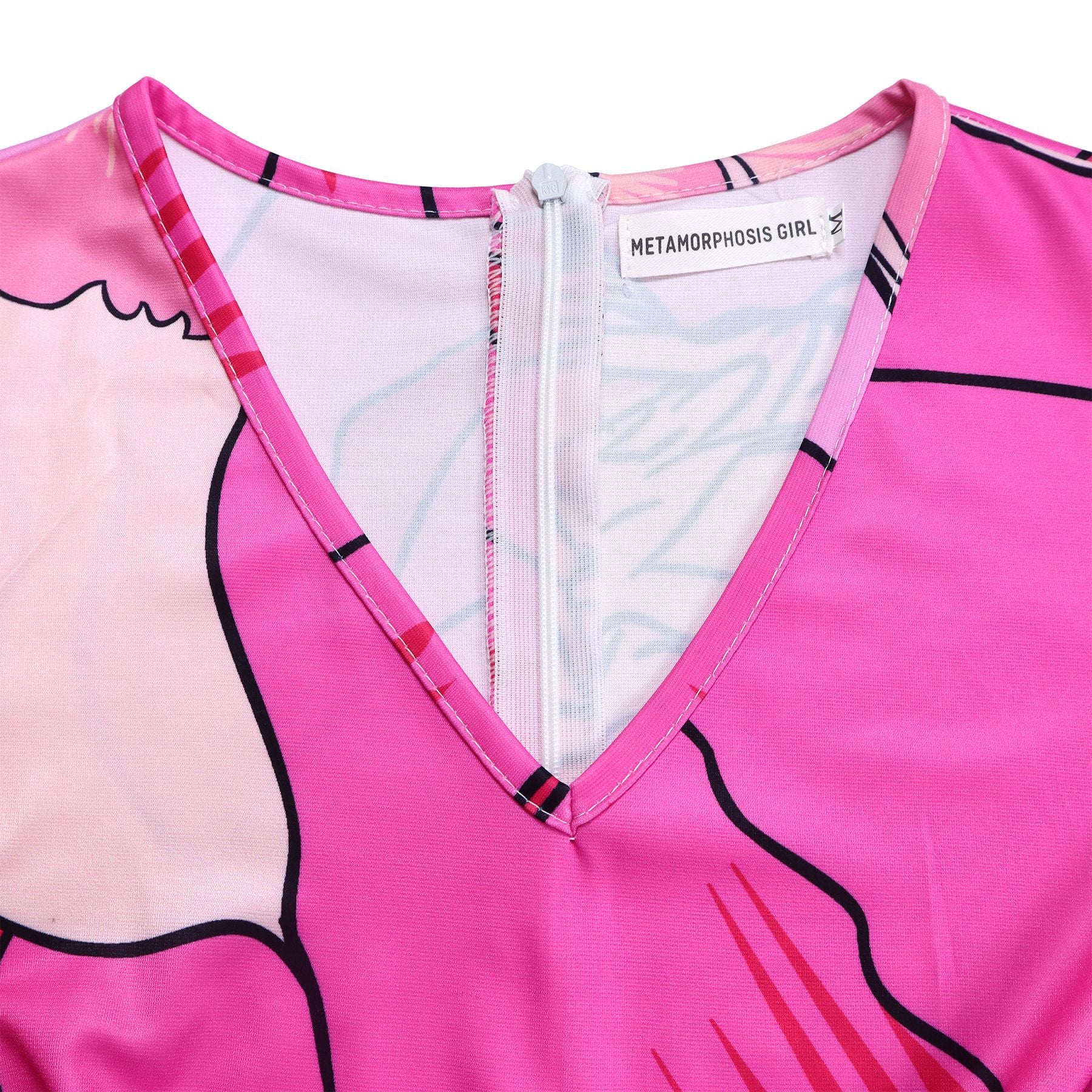 Summer Fashion Chic Women's Belt Print African Plus Size Midi Dress 29