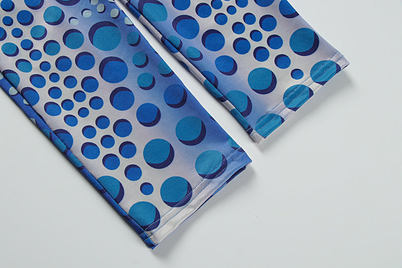 Women's Summer Sexy Tight Fitting Print Halter Neck Low Back Yoga Jumpsuit 15