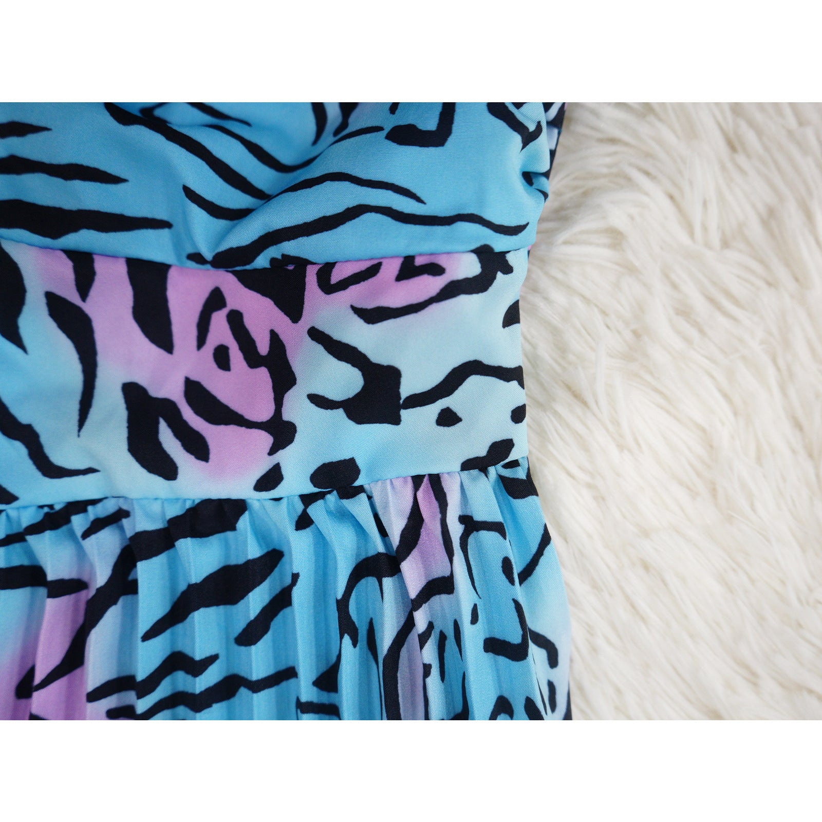 Ladies Fashion Printed Strap Pleated Jumpsuit 25