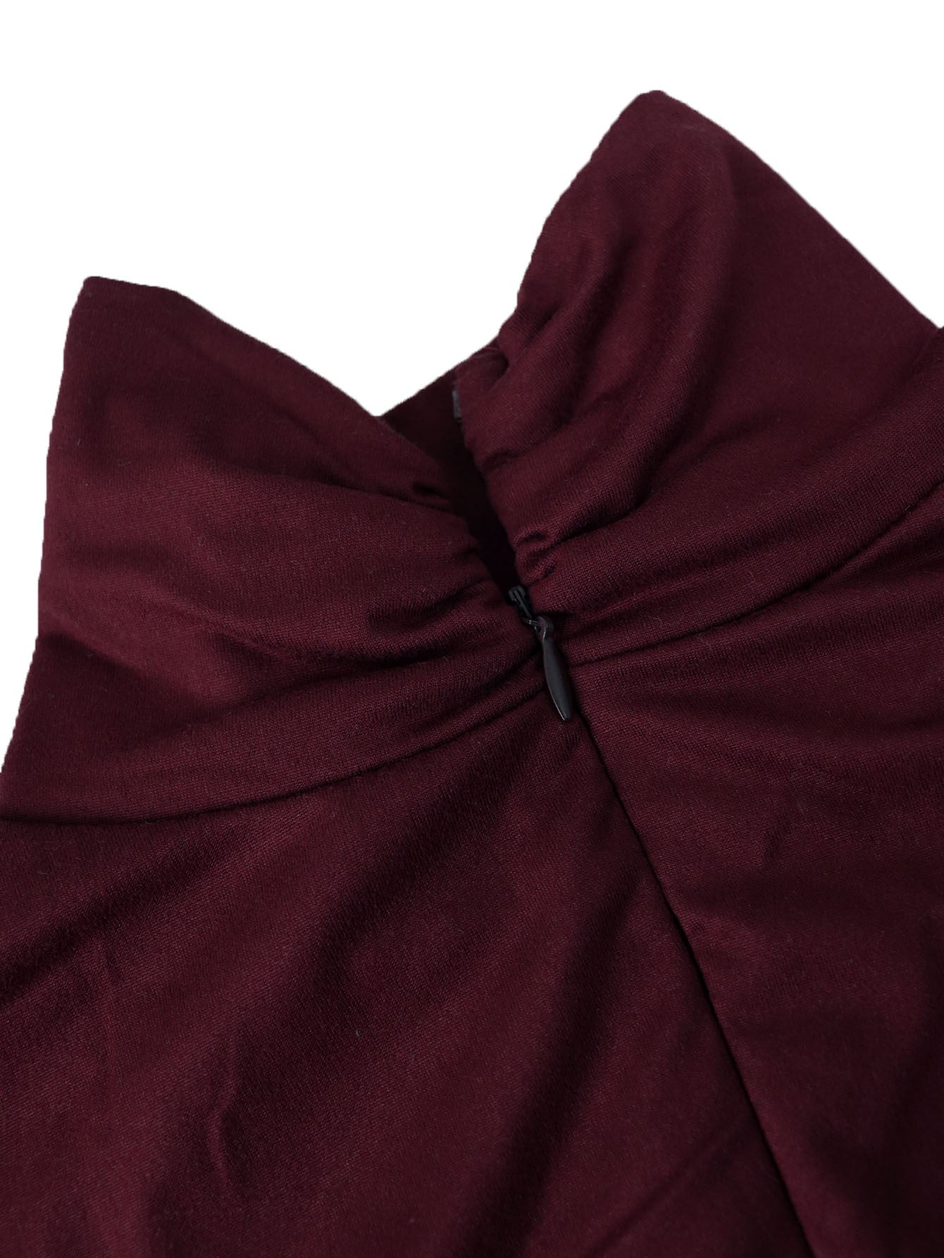 Elegant High-Neck Long Sleeve Tight Slim Jumpsuit 10