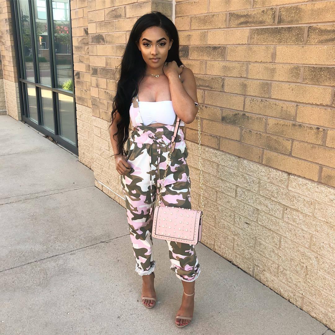 Women's Camouflage Overalls Pants 5