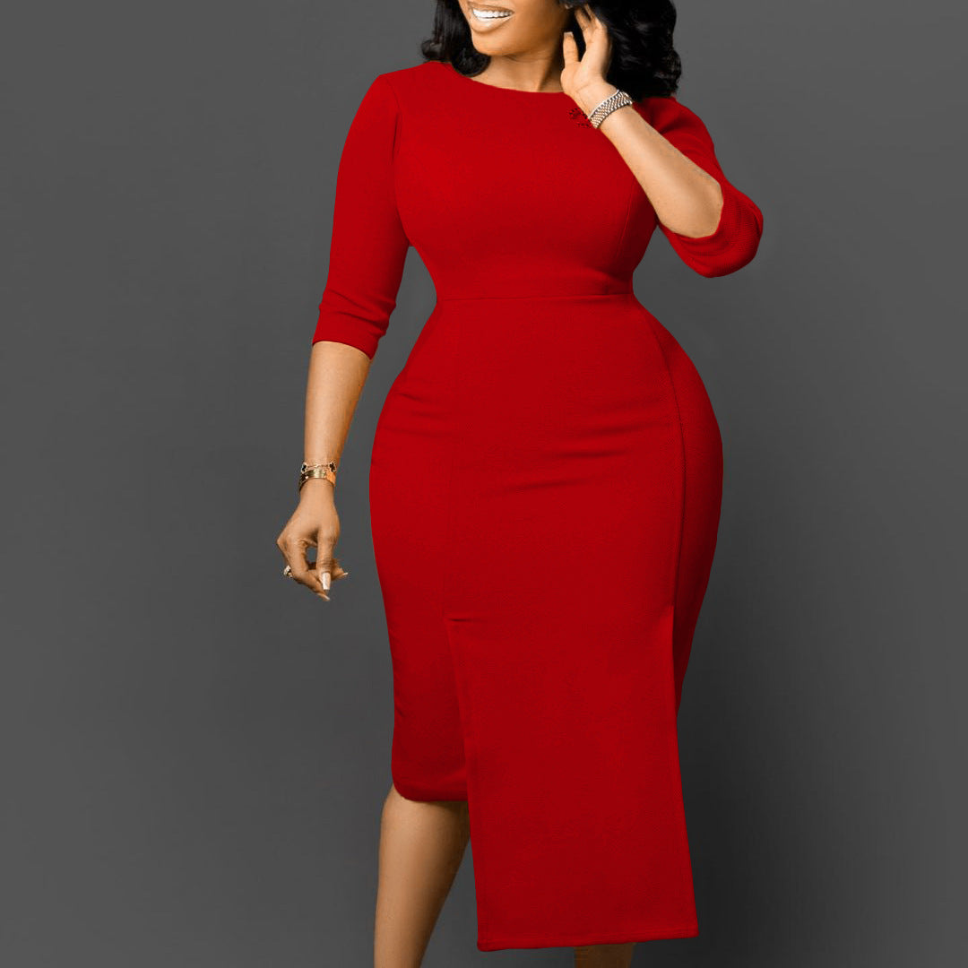 Ladies Fashion Chic Tonol Office Bodycon African Dress 4