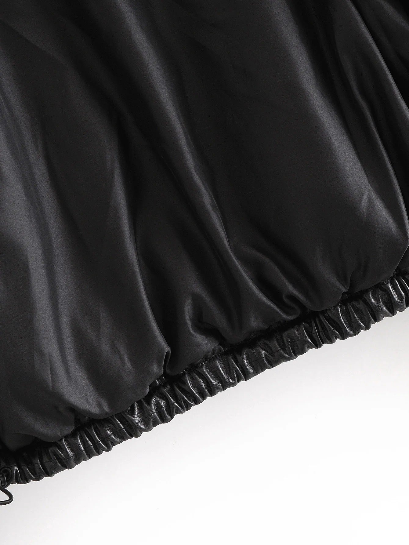 Leather Casual solid color leather cotton-padded Stand Collar jacket 61