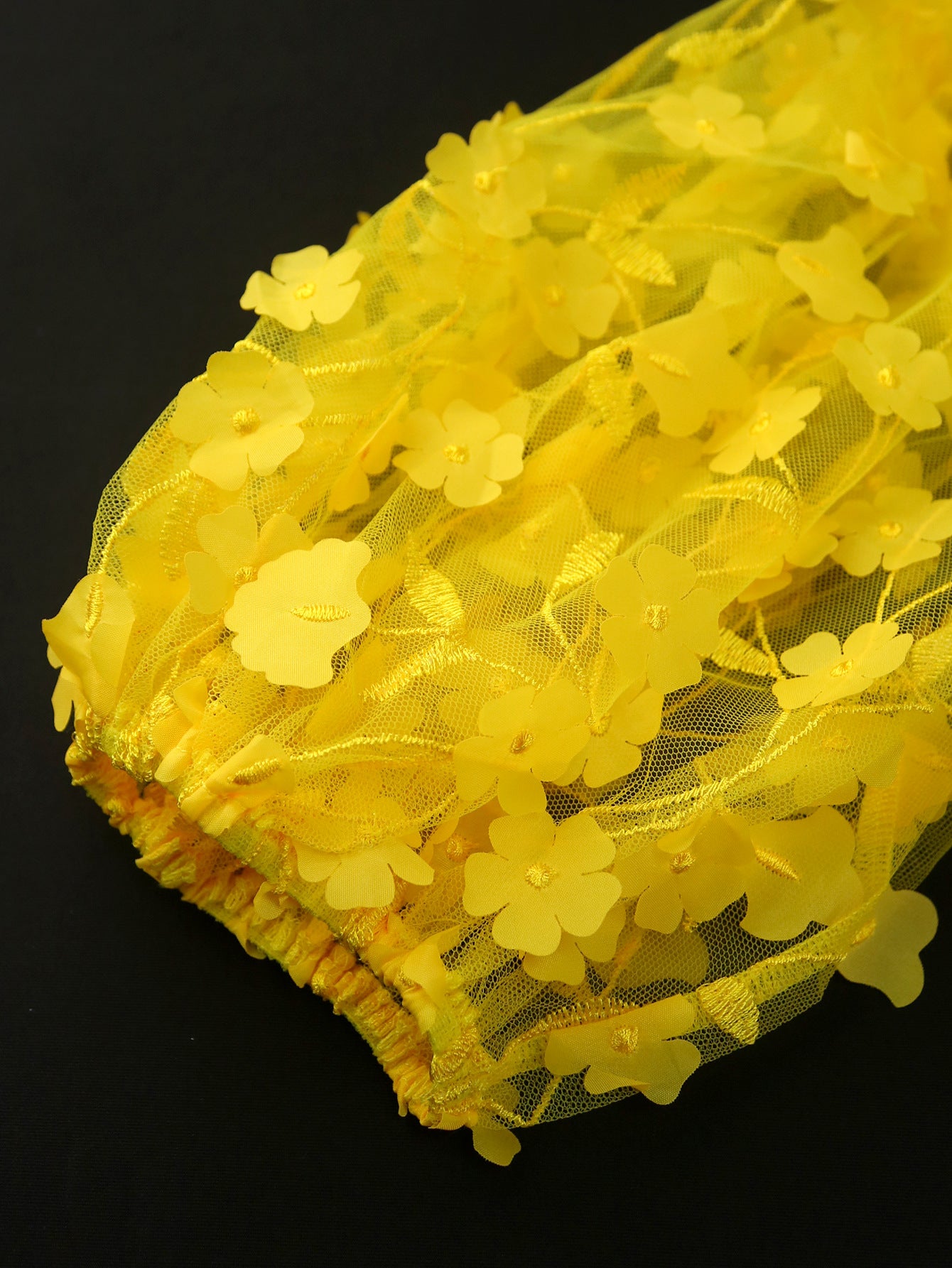 Women Sexy Strapless See-Through Lantern Sleeve Party Cocktail Beading Dress 9