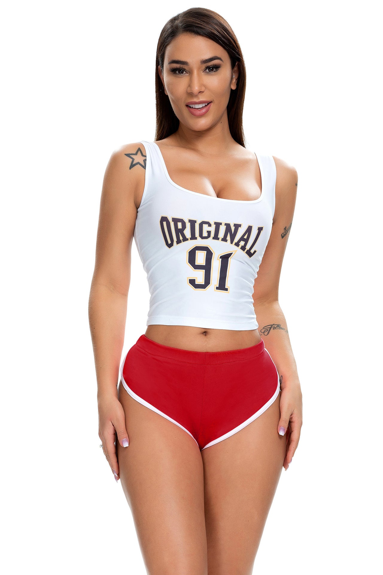 Summer Women's Sexy Running Stretch Sports Yoga Fitness Shorts 29