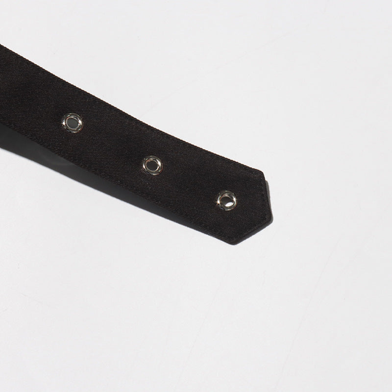 Patchwork Cross Tie Vest Solid Color Sleeveless Blazer for Women 17