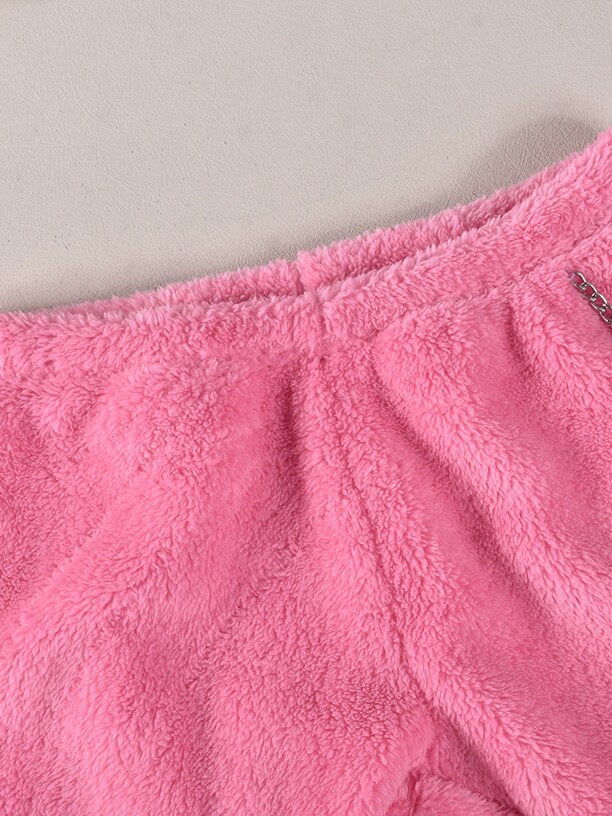 Women's Casual Slim Bodycon Tight Fitting Bell Bottom Fleece Pants 8