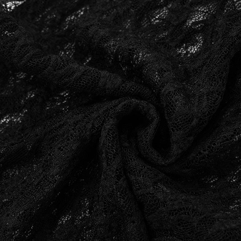 Women Sexy Lace Strapless Suspender Backless Mesh Jumpsuit 28