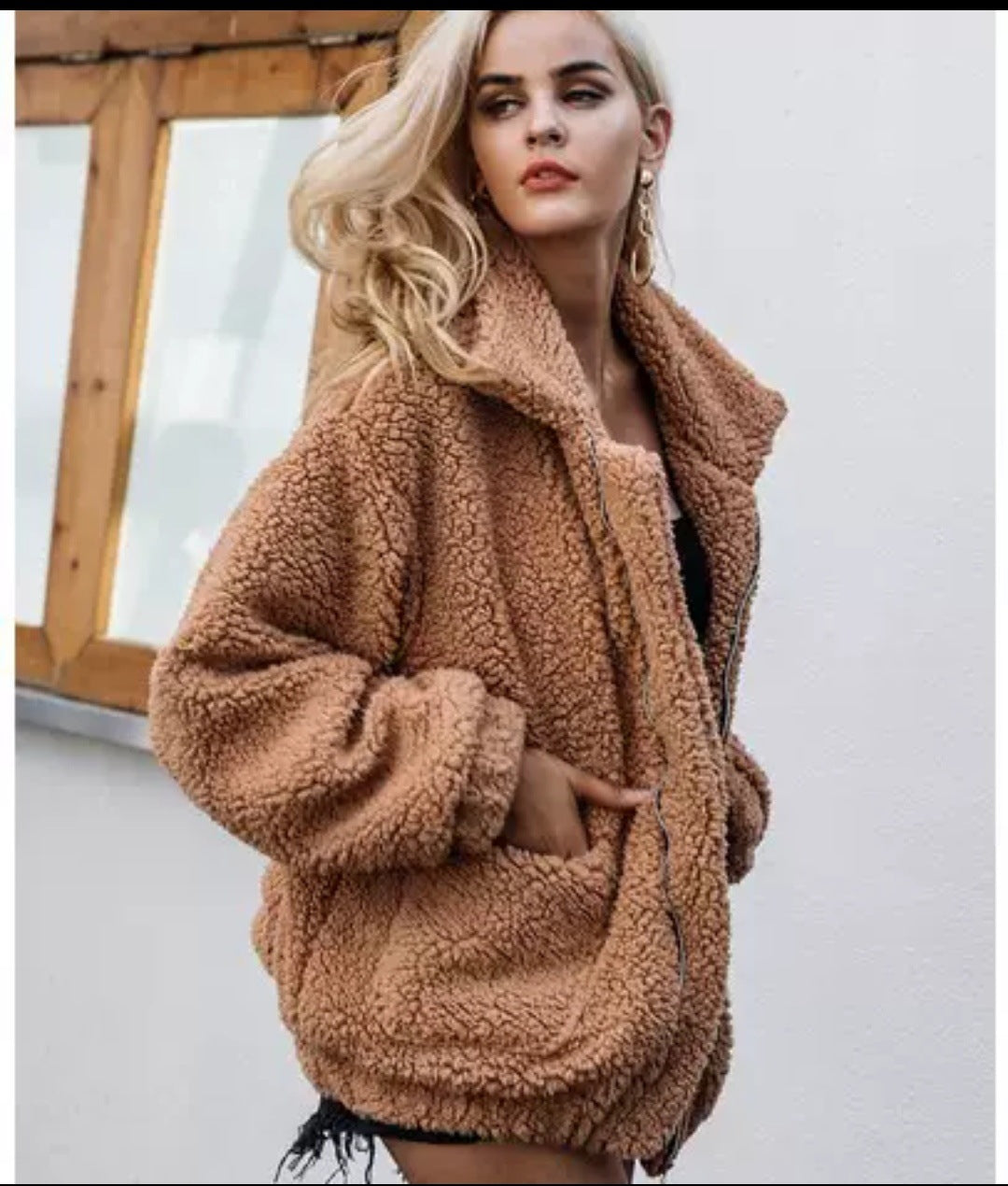 Faux Fur coat for womenautumn and winter plush Casual coat 4