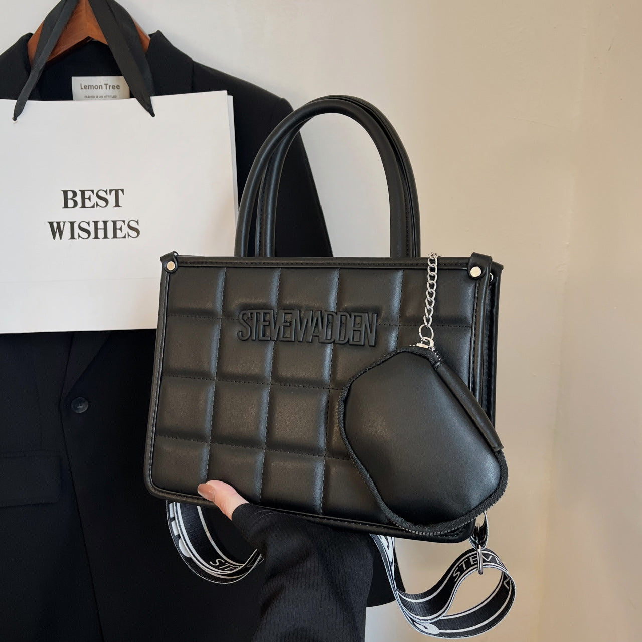 Women embroidered thread versatile popular handheld crossbody tote bag 10