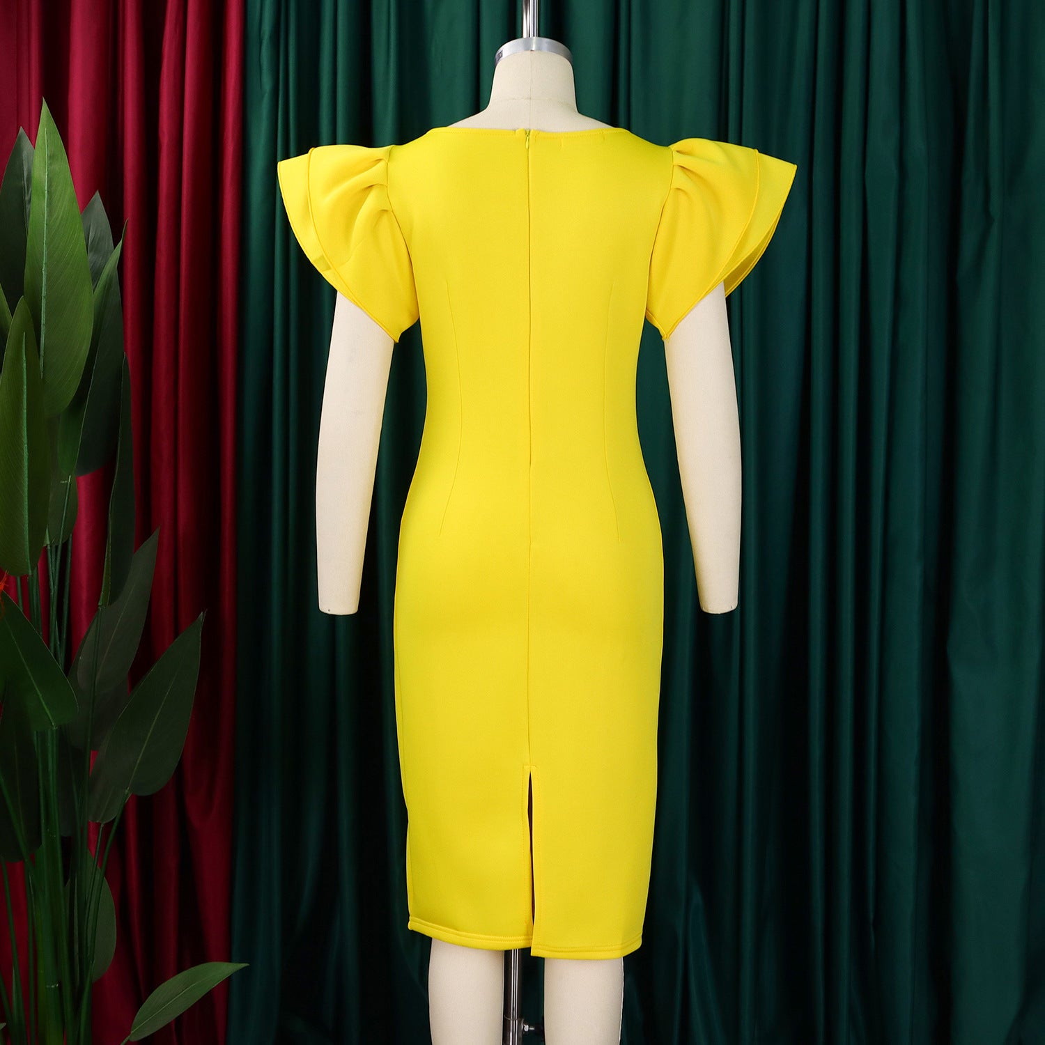 Women solid bodycon African dress 19