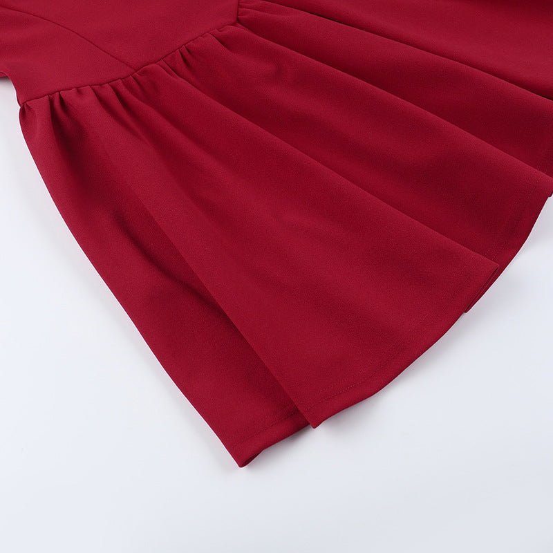 Women Sexy U-neck Dress 16