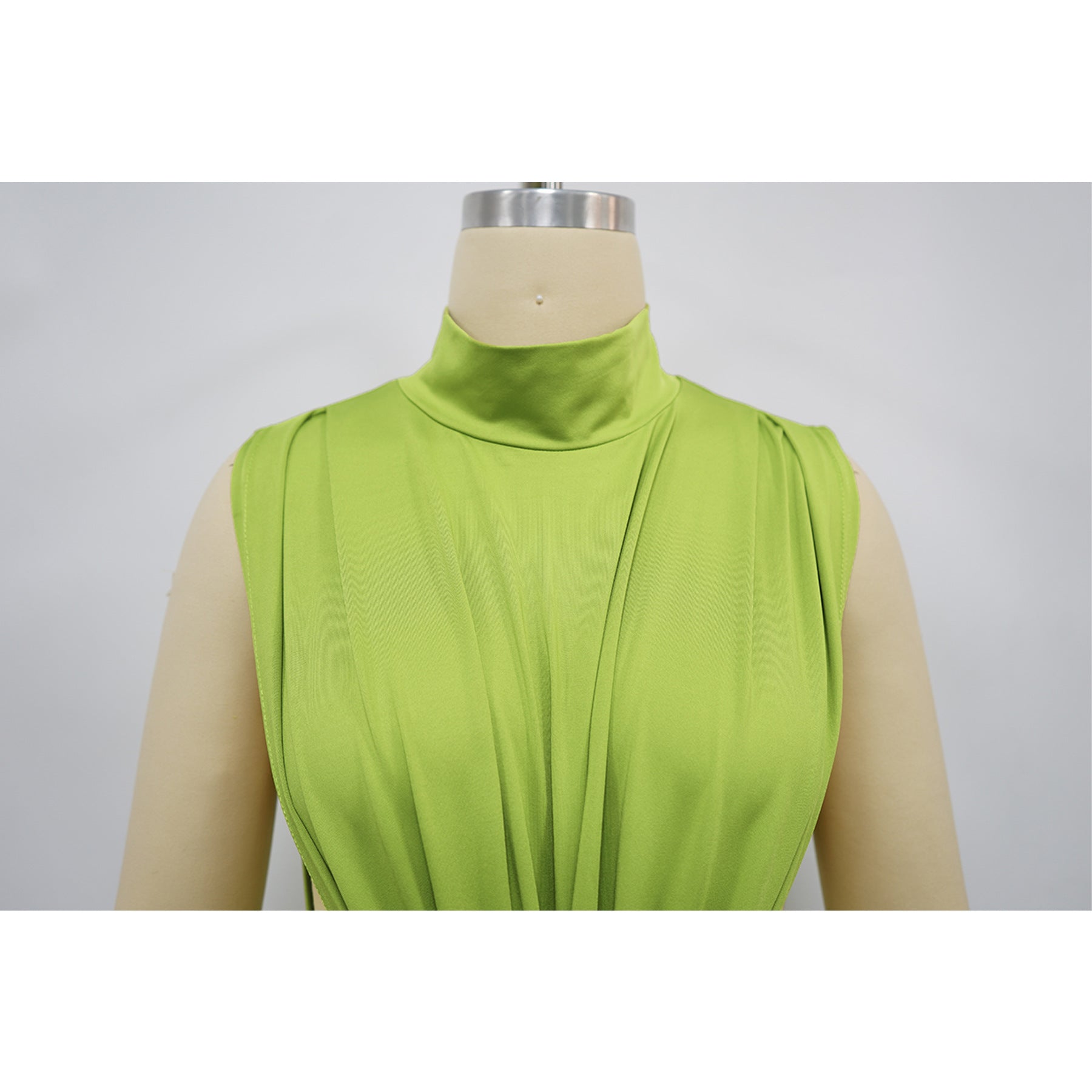 Women's Solid Color Sexy Side Slit Sleeveless Fashion Dress 15