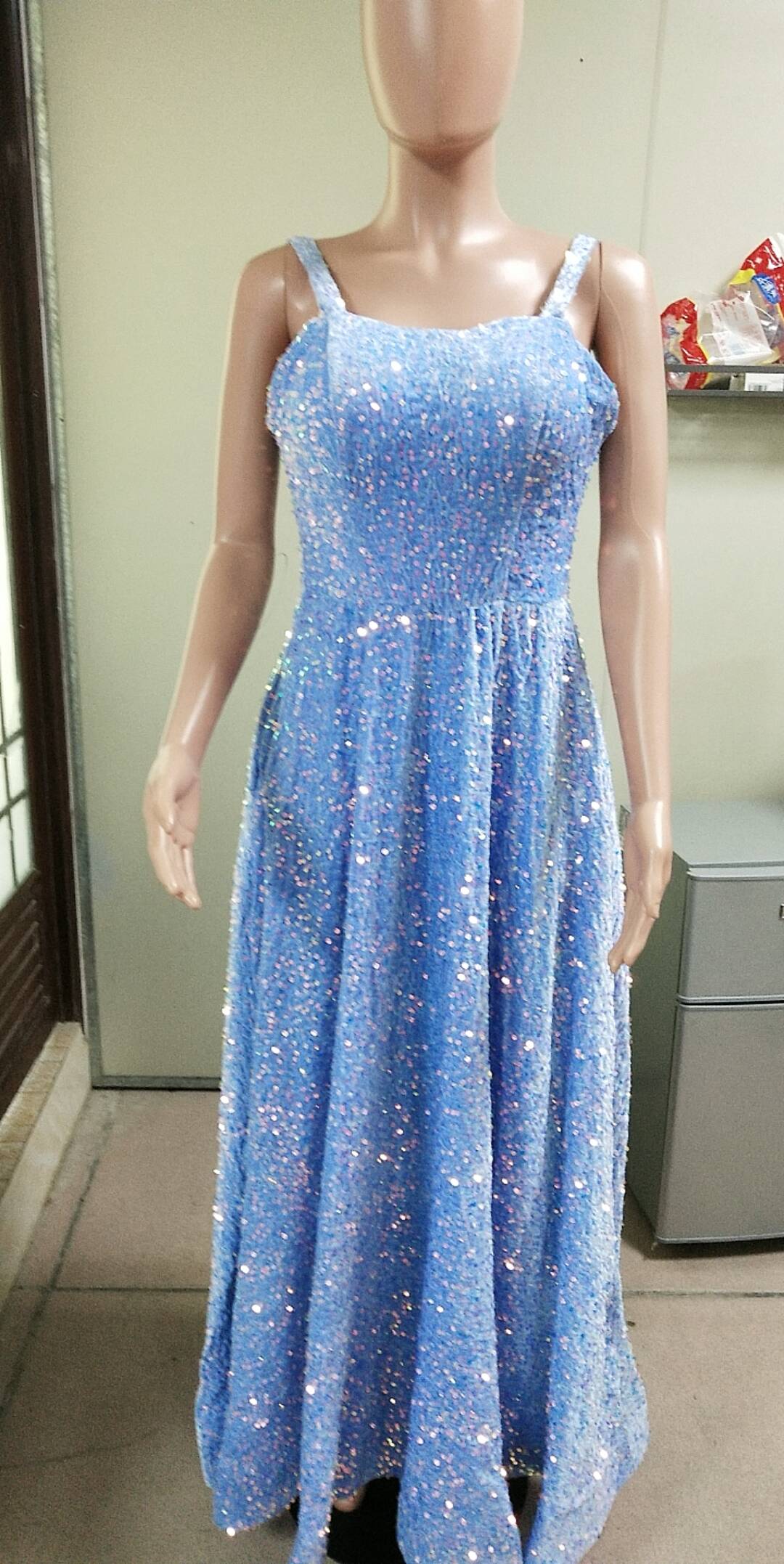 Luxury Sequin Prom Dress Side Slit Glitter Long A Line Formal Party Evening Dress(process time 3-7days) 39