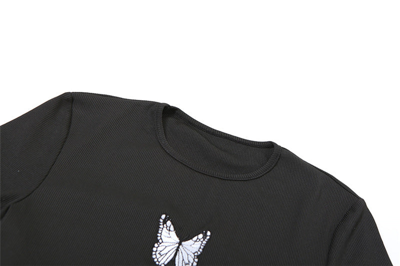 Women Butterfly Embroidered Sexy Bodycon Dress 11