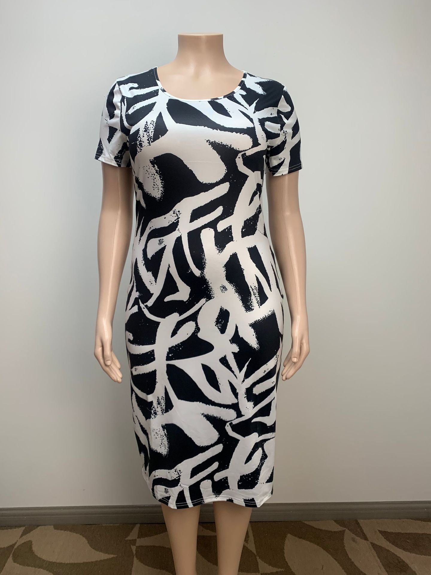 Fashion Plus Size Sexy Bodycon Slim Dress 3