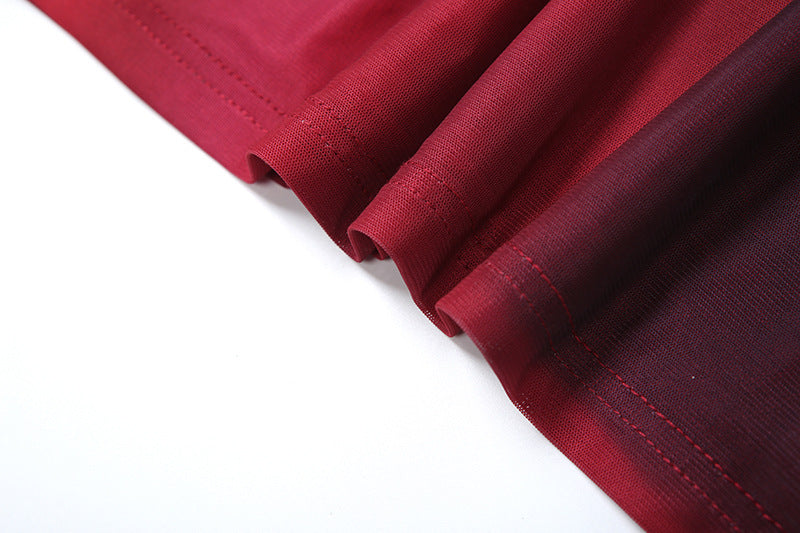 Spring Summer Women's Fashion Sexy Low Back Deep High Waist Fitted Slit Long Dress 14