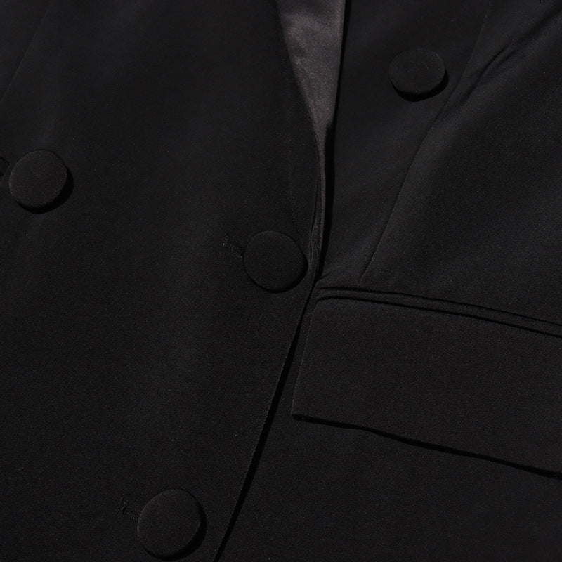 Women V-neck Beaded Diamond Blazer 11