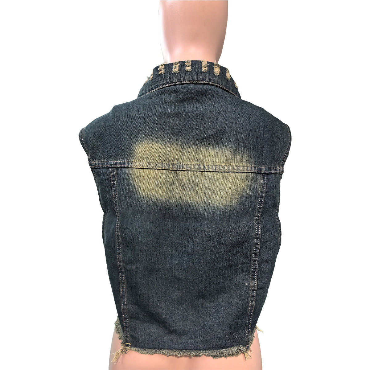 Button Cargo Washed Denim Top 7