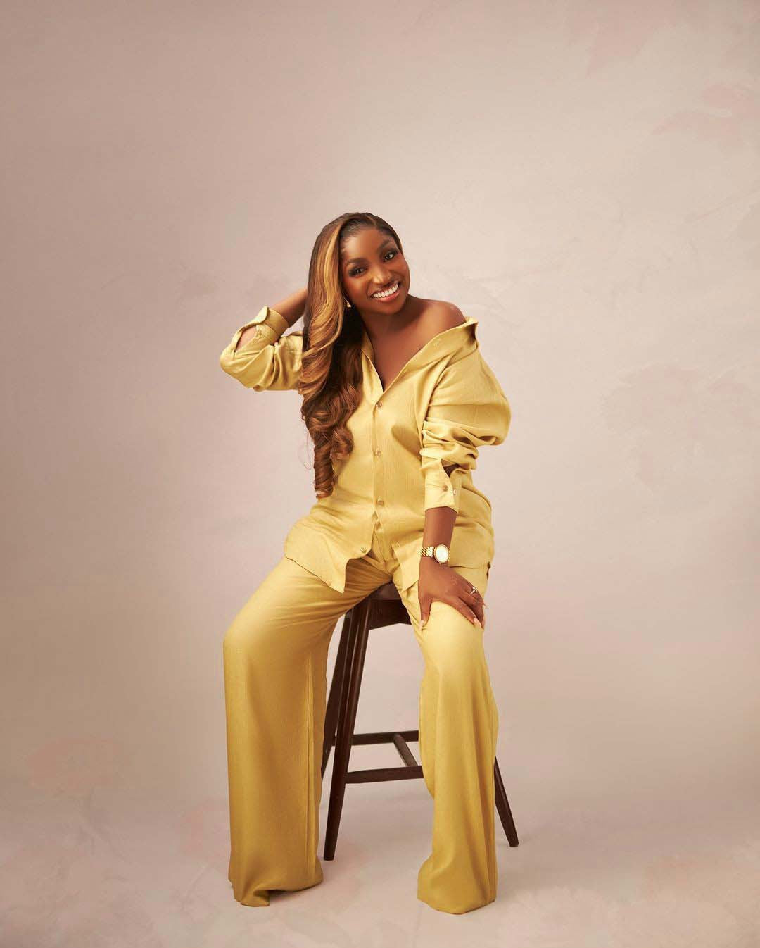 Plus Size Women African Casual Long Sleeve Shirt Pants Two-piece Set 4