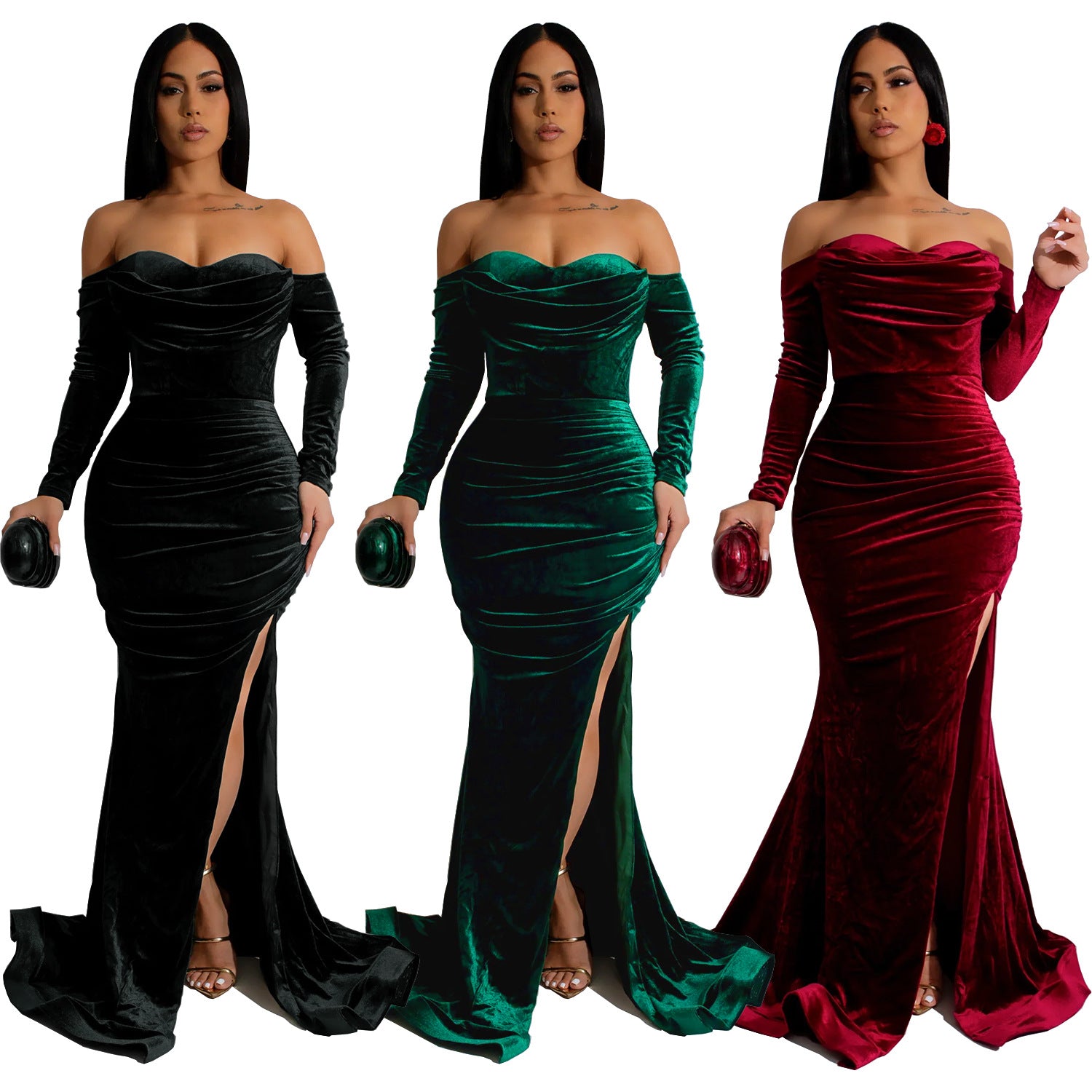 Women Solid slit dress 8