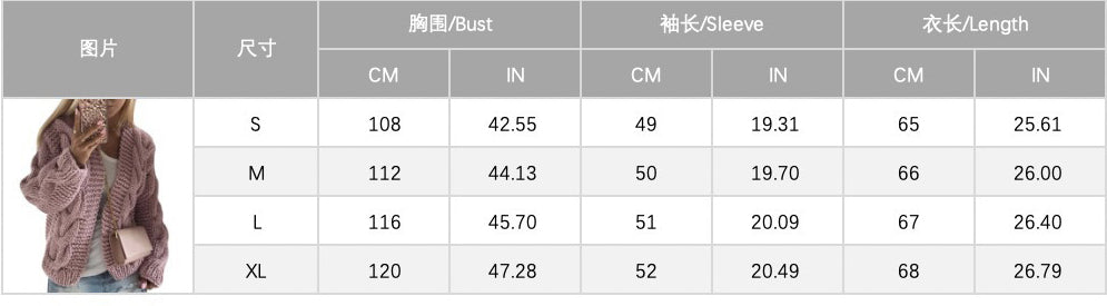 Autumn And Winter Sweaters Warm Knitting Cardigan Tops For Women 9