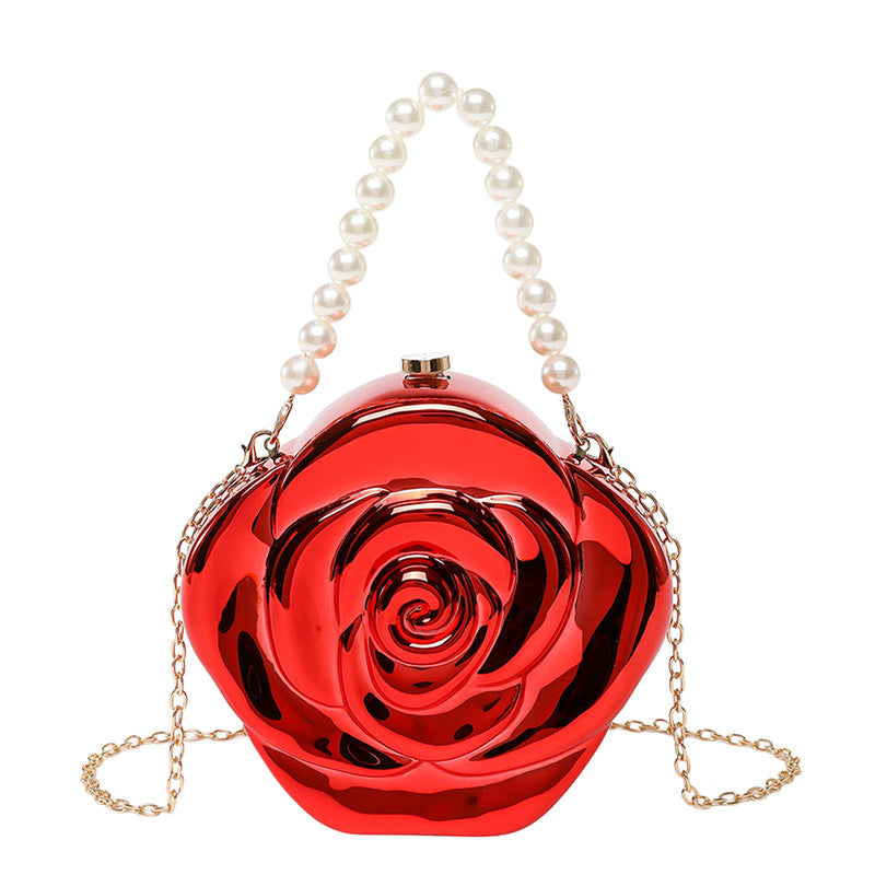 Women Rose Flower Crossbody Clutch 4