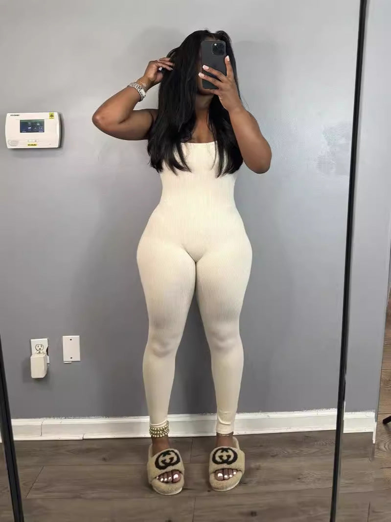 Low Back Sexy Tight Fitting Strap Jumpsuit Women's Clothing 6