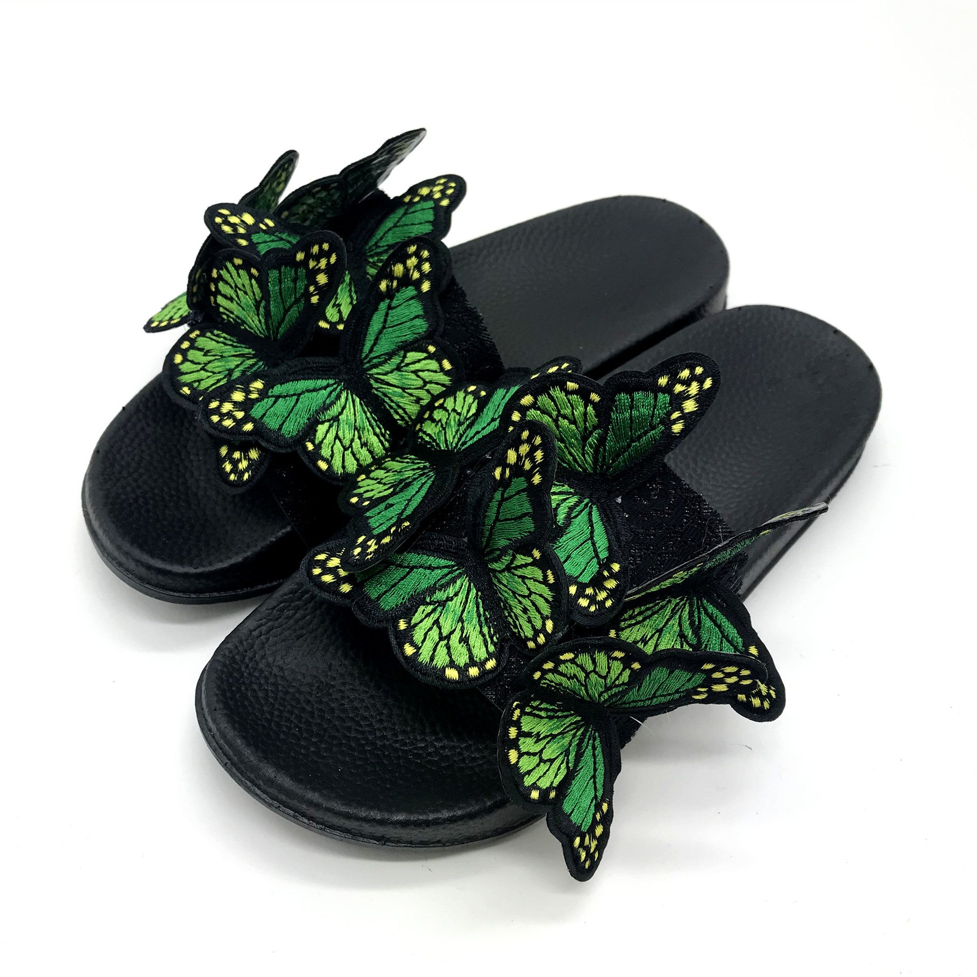 Women bowknot embroidered flip flops and flat shoes 26