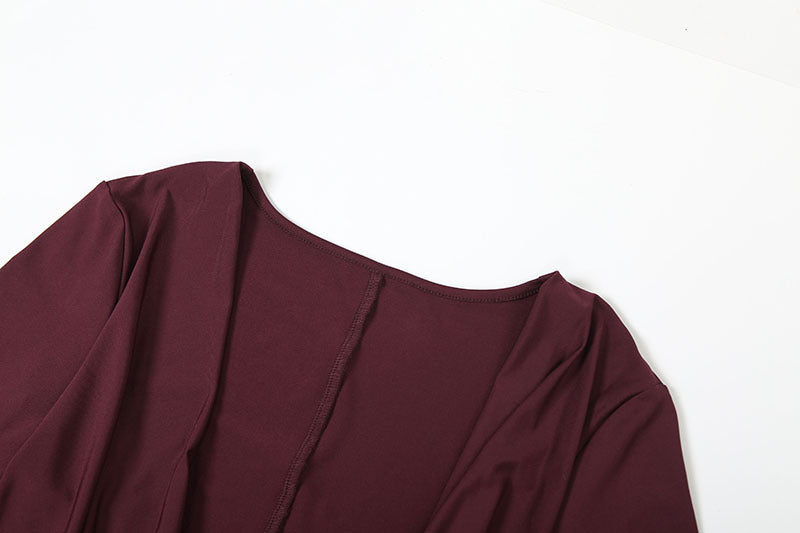 Summer Women's Fashion Sexy Draped Neck Slim Waist Bodycon Solid Color Jumpsuit 12