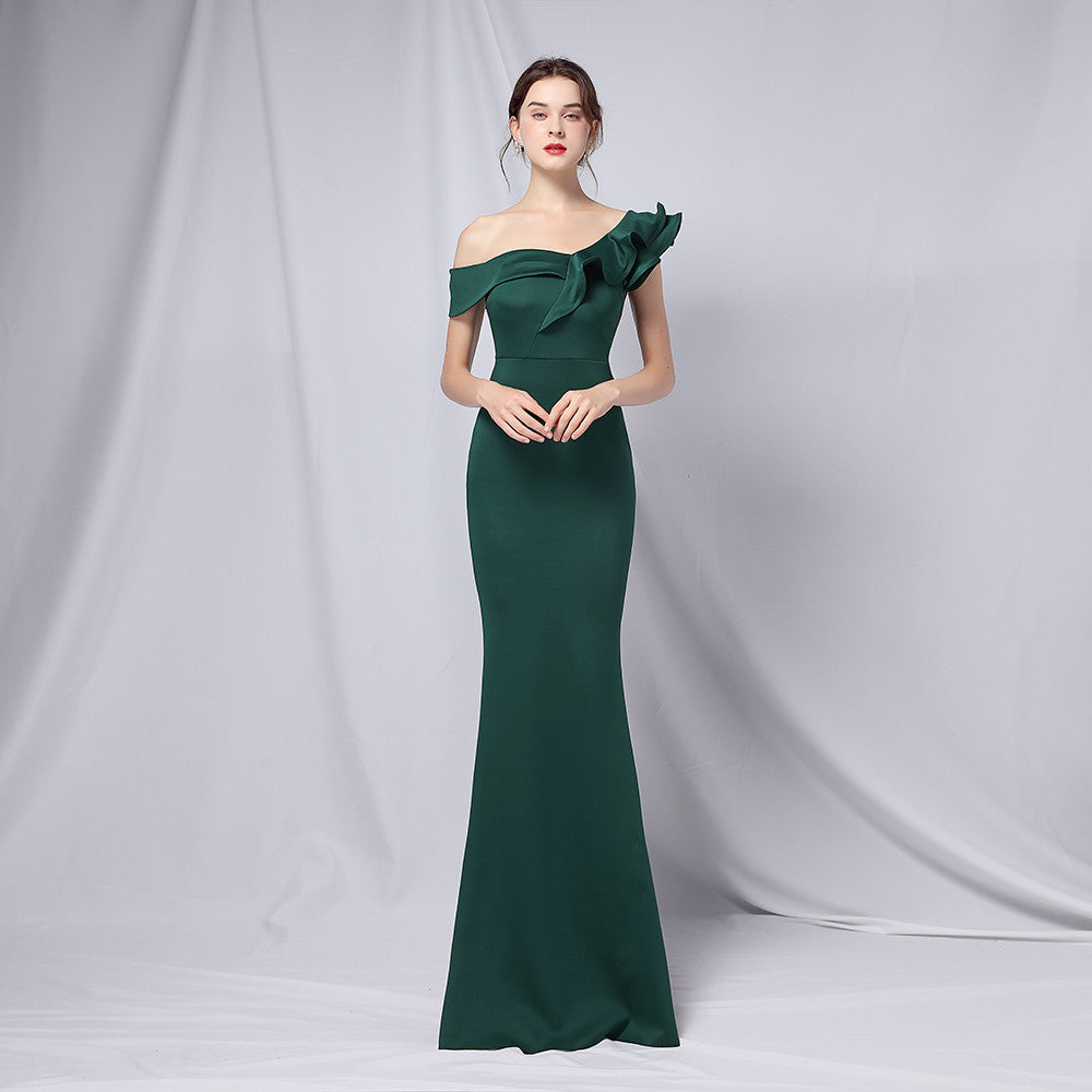 Summer Formal Off-Shoulder Long Mermaid Evening Dress 9