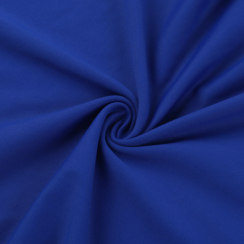 Women Round Neck Sleeveless Sexy Solid Dress 15