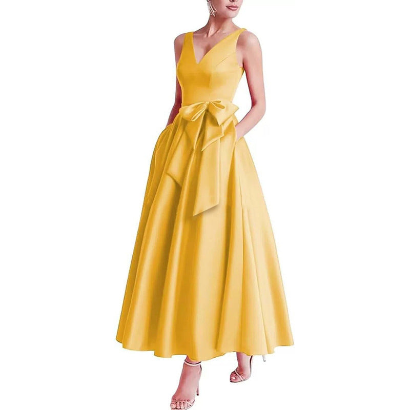 Women V-Neck Sleeveless Elegant Maxi Dress（Processing time need 3-6 days） 38