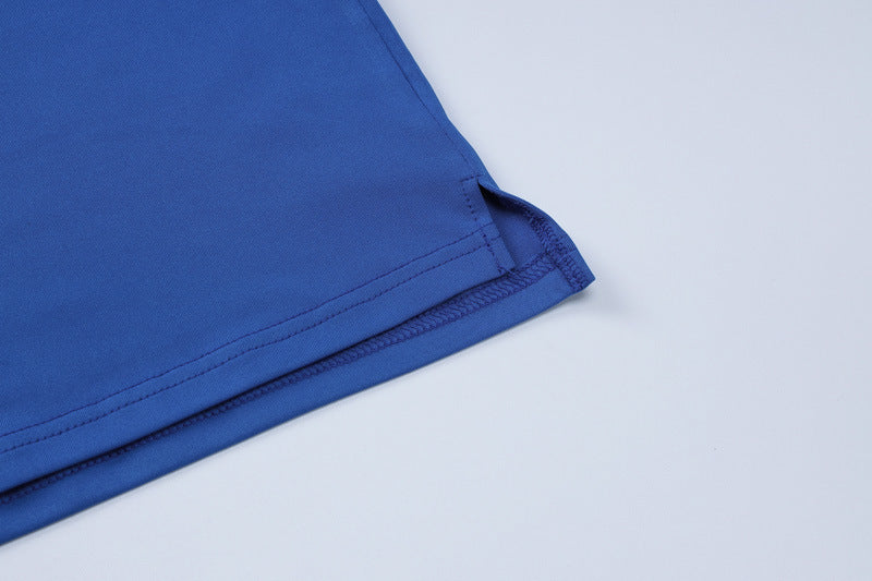 Women Summer Sexy Short Sleeve Top and Printed Dress Two-piece Set 13