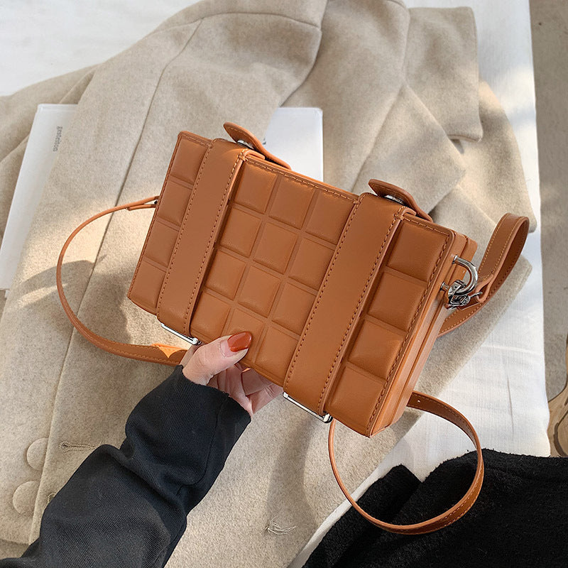 Spring Box Bag Fashion Style Small Square Bag Double Strap Single Shoulder Crossbody Bag 7